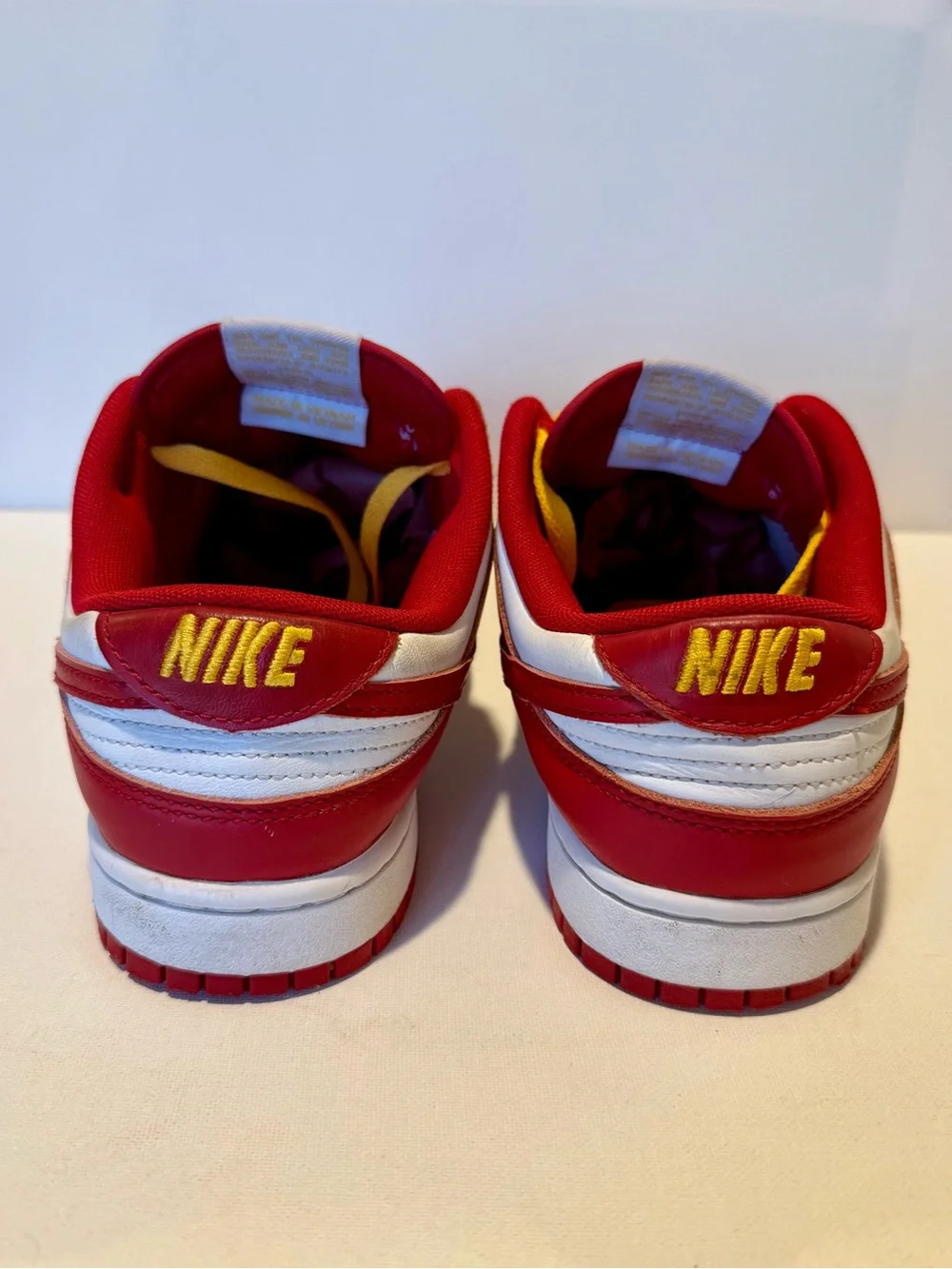 Nike Dunk Low Retro USC Gym Red White Gold - Men’s 9.5 / Women’s 11